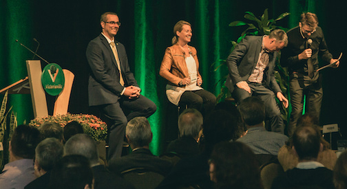  Le 6 septembre dernier, les représentants de 26 municipalités participaient au Forum Développement Durable 2017 organisé par la Ville de Victoriaville. © Ville de Victoriaville