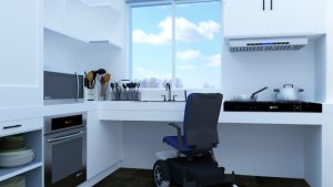 Les maisons modernes doivent être adaptées pour les personnes à mobilité réduite.