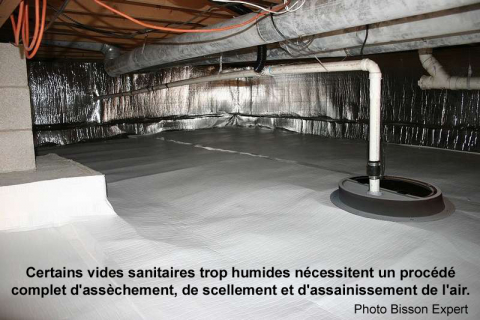 ventilation sous-sol / vide sanitaire humides